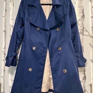 H&M Classic Blue Trench Coat